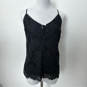 Black lace camisole tank top NEW with tags